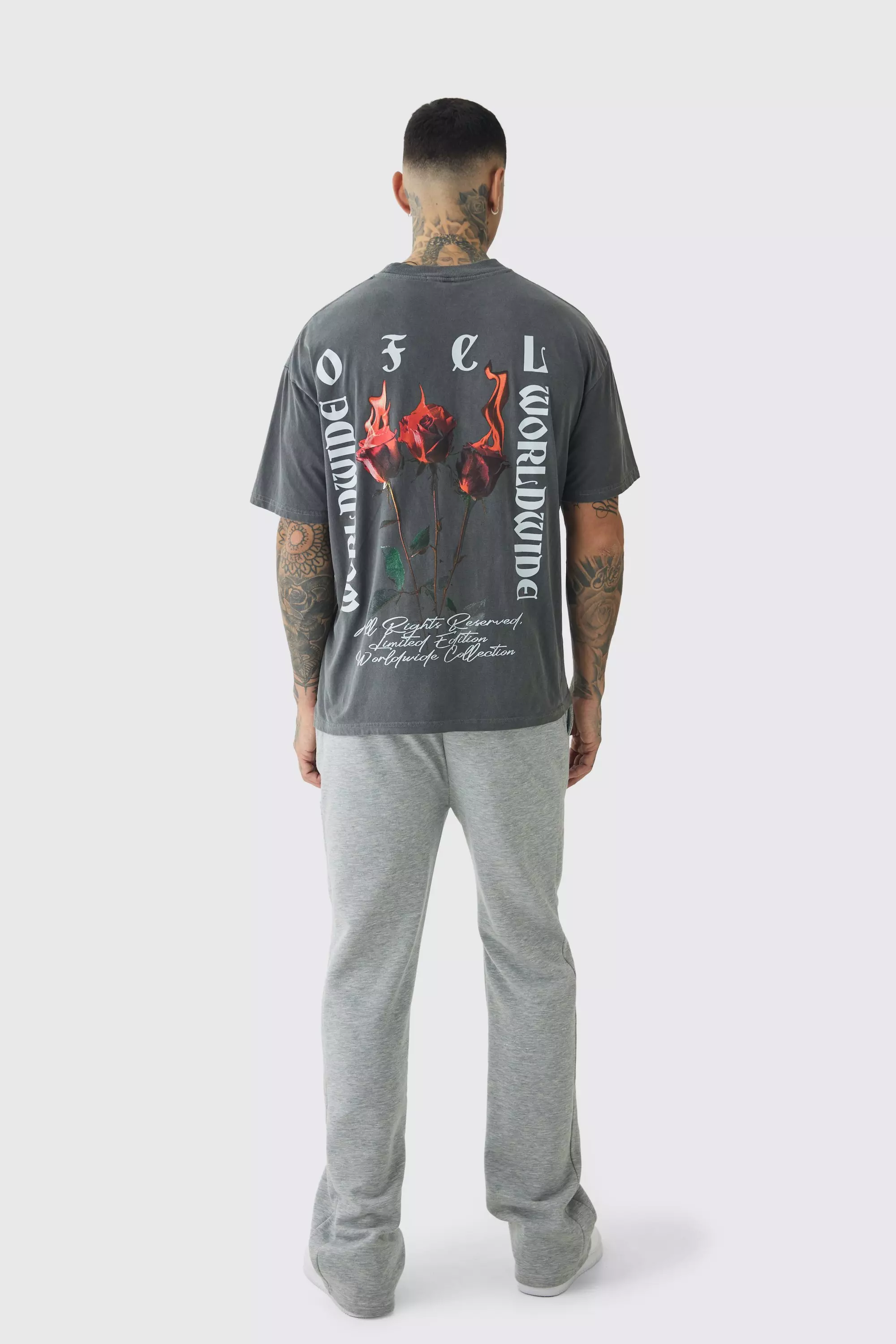 有名な高級ブランド Sweatpants Gusset Relaxed Tall | USA boohooMAN トップス